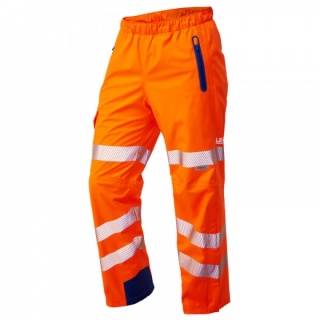 Leo Workwear L20-O Lundy High Performance Waterproof Overtrouser Orange